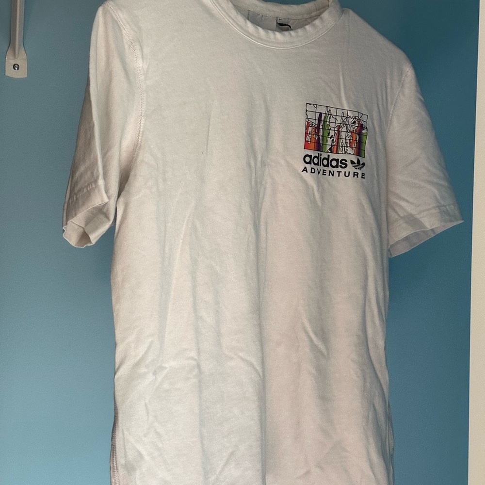 Adidas White Short Sleeve Tee
